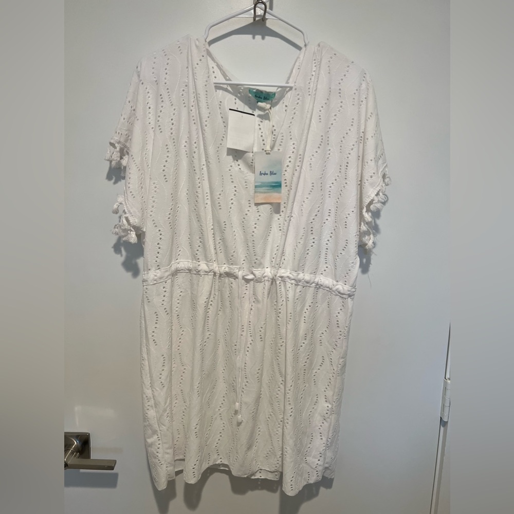 Aruba blue beach cover up